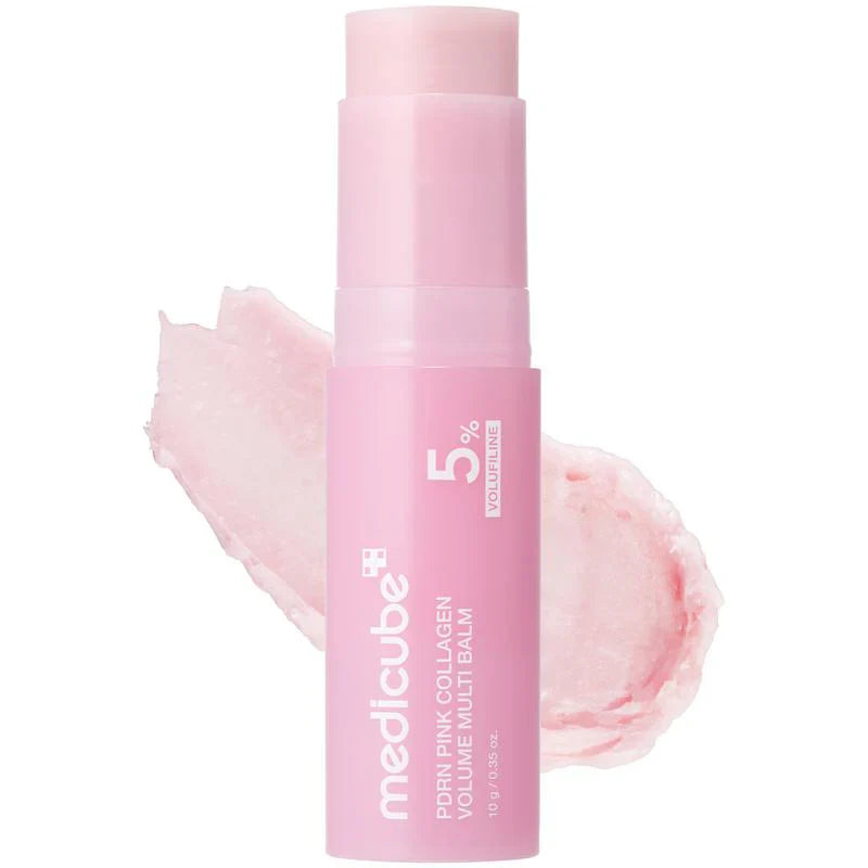 PDRN Pink Collagen Volume Multi Balm | Firming Care, Anti-Aging Care | For Under-Eyes, Neck, Forehead, Smile Lines, Lip Care