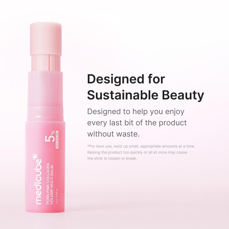 PDRN Pink Collagen Volume Multi Balm | Firming Care, Anti-Aging Care | For Under-Eyes, Neck, Forehead, Smile Lines, Lip Care