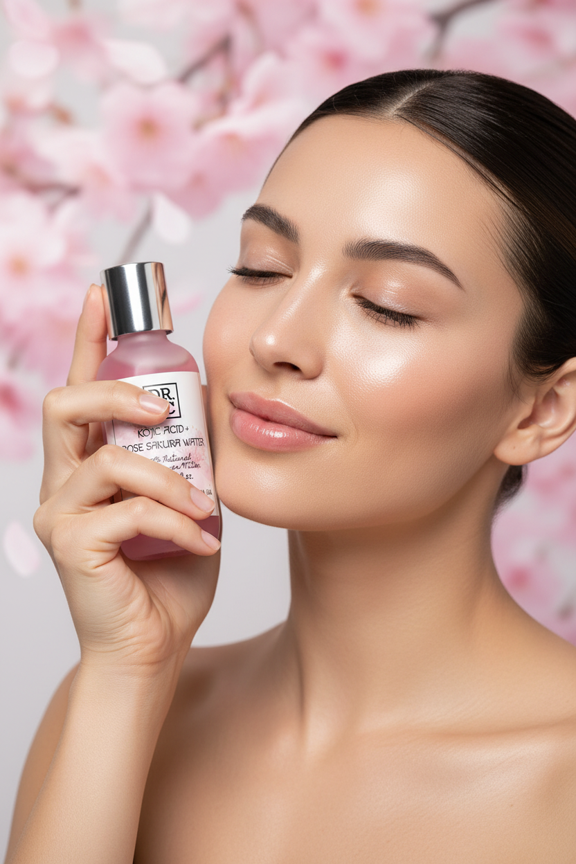 Kojic Acid + Rose Sakura Water (70ml, 2.4 fl.oz.)