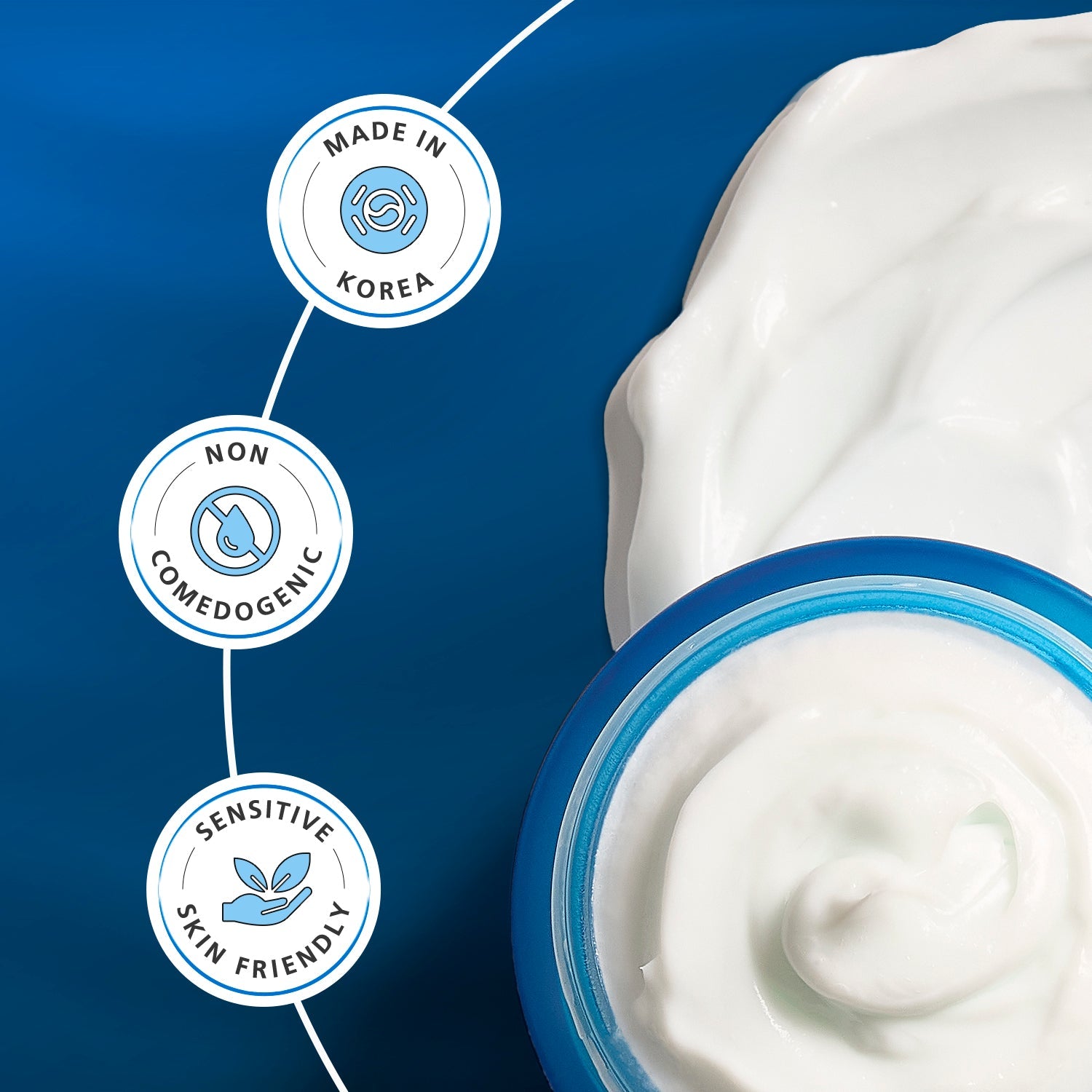 DISURI Hyaluronic Acid Intense Hydration Cream – Korean Barrier-Boosting Moisturizer with Triple HA + 2% Niacinamide-1