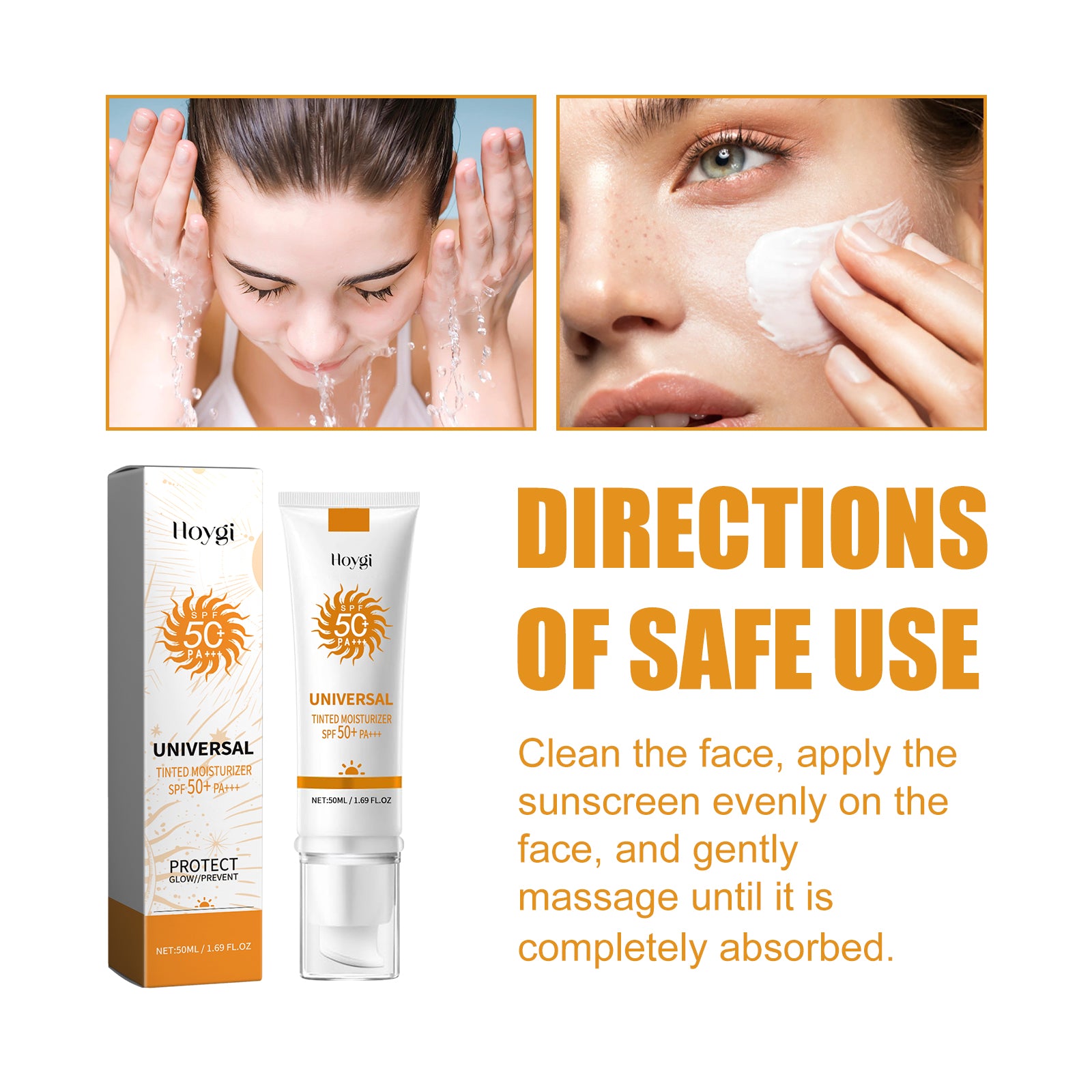 Golden Veil Tinted SPF Cream | SPF · Hydration · Light Tint — 3-in-1