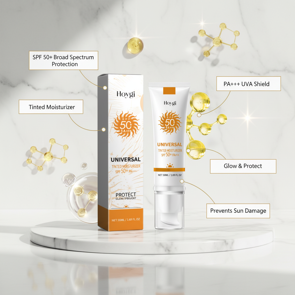 Golden Veil Tinted SPF Cream | SPF · Hydration · Light Tint — 3-in-1