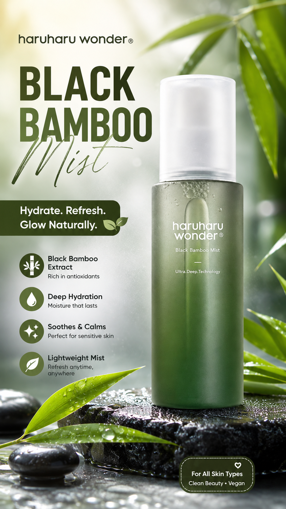 haruharu wonder Black Bamboo Mist 80ml