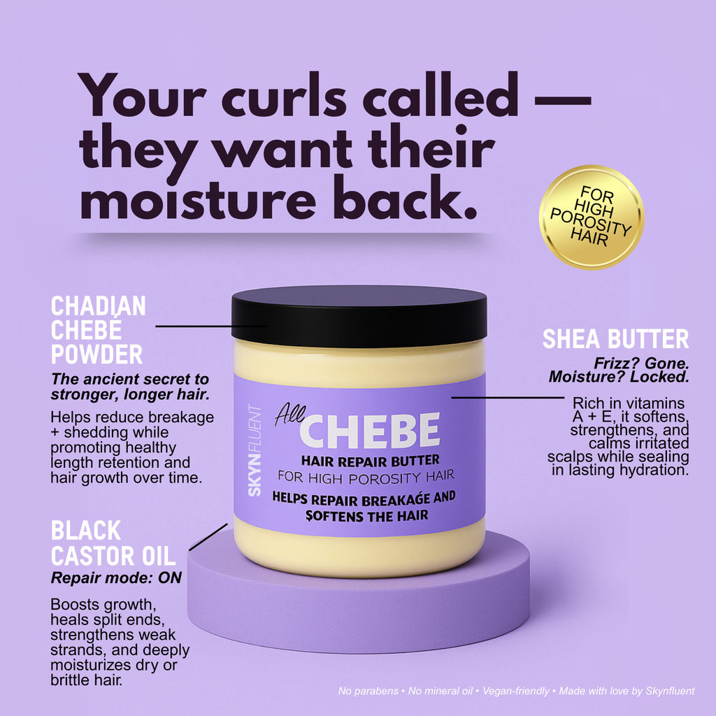 Chebe Repair Butter for High Porosity Hair – Repair Breakage & Soften